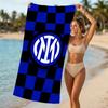 Beach Towel with FC Inter Milan logo Pattern - soft,absorbent,machine washable Lightweight&Modern,swimming,Travel Essentials