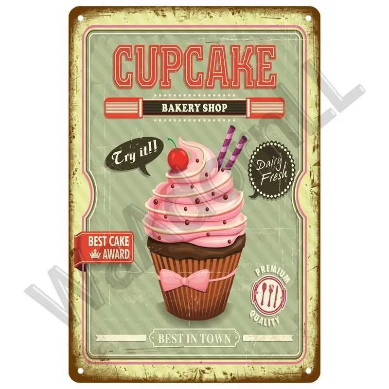 Wall Art Decoration Fast Food Metal Sign Board Retro Tin Sign Iron Paint Party Area Kitchen Restaurant Caf Restaurant Bar