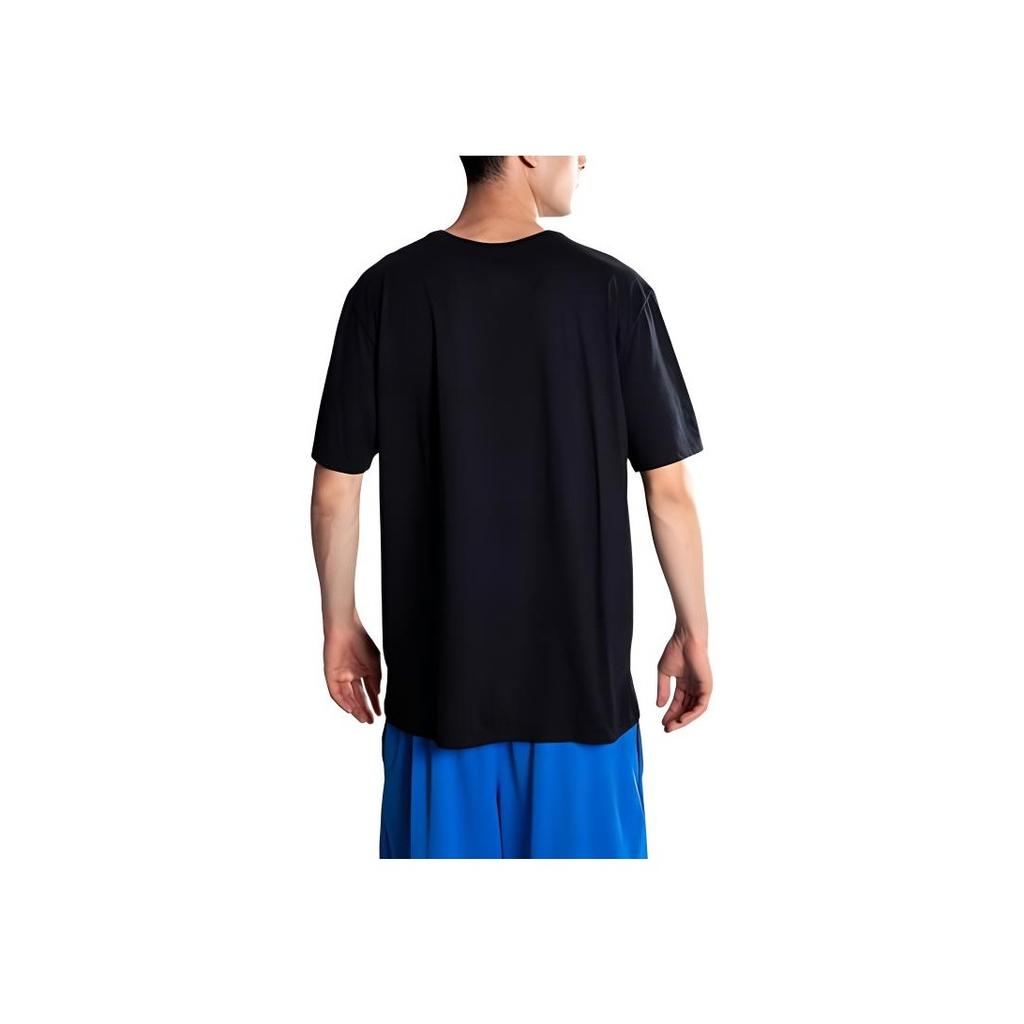 Nike Thunder Team Letter Print Quick-Dry Round Neck Casual Short Sleeve T-Shirt Men T-Shirts Black AA8737-010