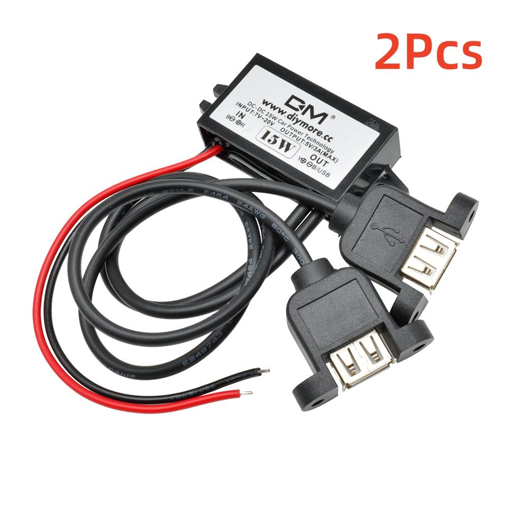 

2 шт. 12V до 5V 3A 10W 15W DC-DC понижуючий перетворювач Buck модуль живлення для автомобіля чоловічий/жіночий USB Mini USB Micro USB адаптер