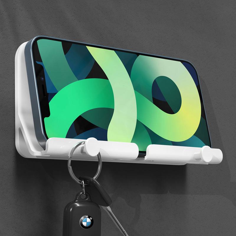 

Wall-Mount Phone Holder and Charging Station White - Extended Version