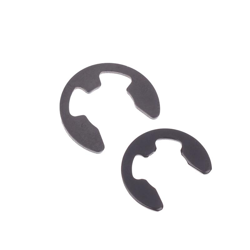 120ks Sada černých nerezových pojistných kroužků Snap Ring E-Clip Podložka Sortiment Pro upevnění hřídele M1.5-M10