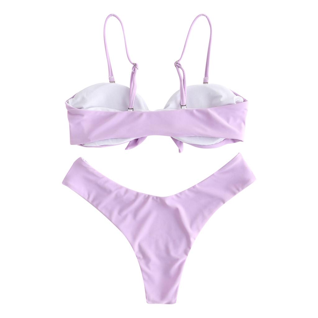 (ZO)Mode sexy dames push-up pad dames effen badmode badpak strandkleding