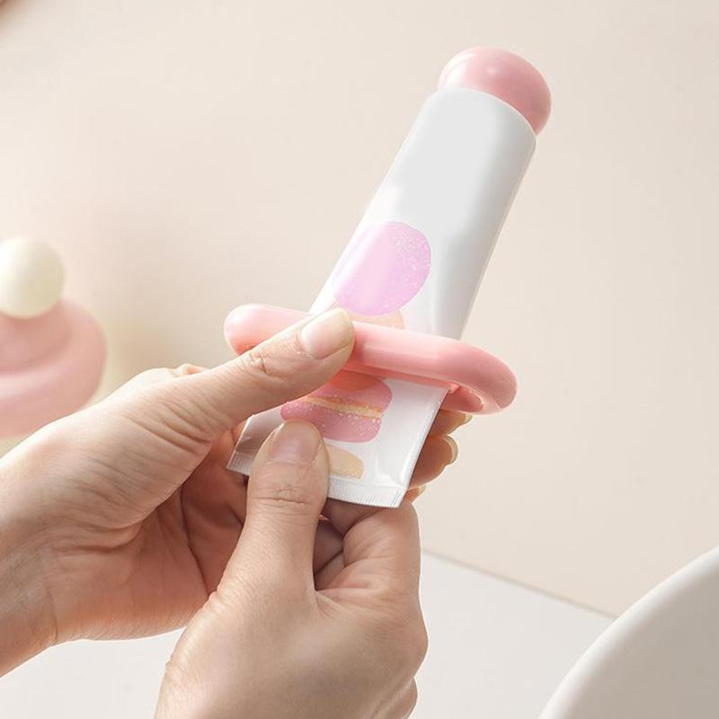 Toothpaste Tube Squeezer Manual Extruder Clamp for Lotion Facial Cleanser Tubes Reusable Plastic Dispenser for Daily Use