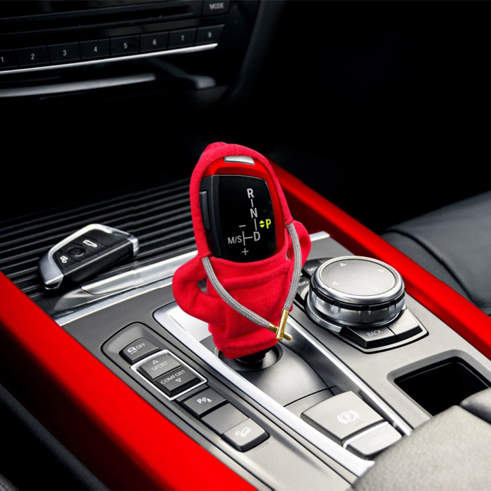 

Крышка ручки шестерни автомобиля Украшение ручки шестерни Крышка с капюшоном! Подходит для ручных или автоматических универсальных автомобильных аксессуаров One Size красный