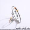 Hot-selling titanium steel  ring set steel wire opening does not fade exquisite ball transfer bead jewelry