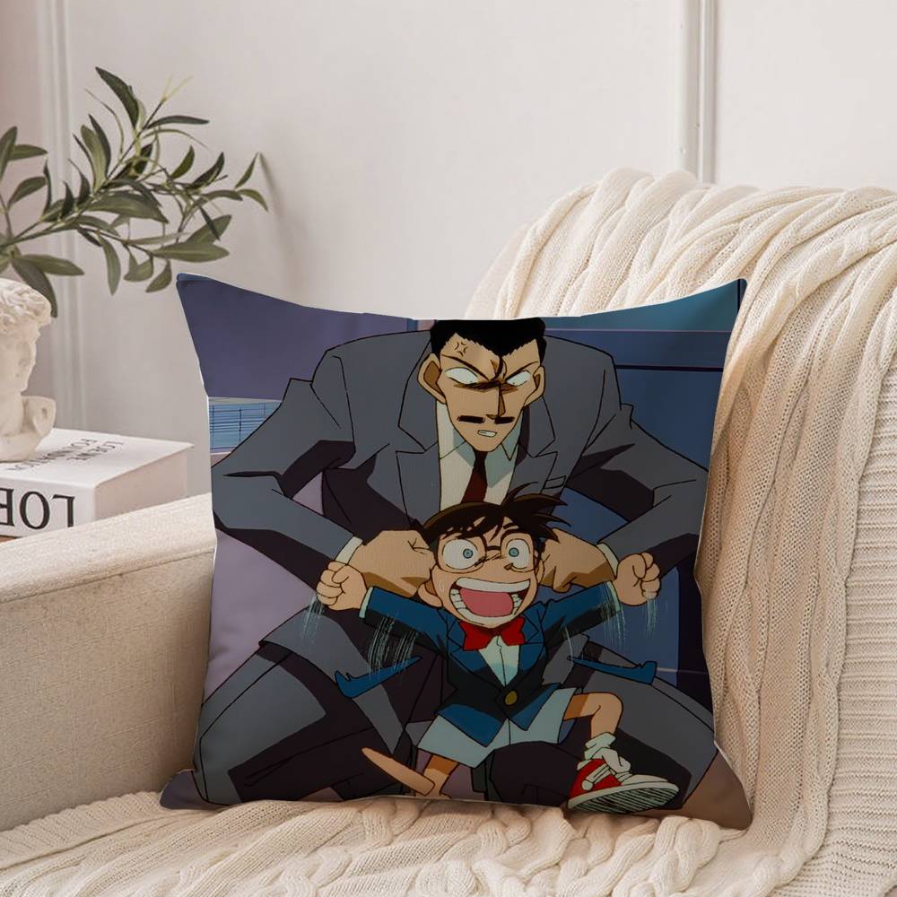 Detective Conan Pillow Case Home Decor Throw For Sofa Bed Car Room Decor Gift Idea