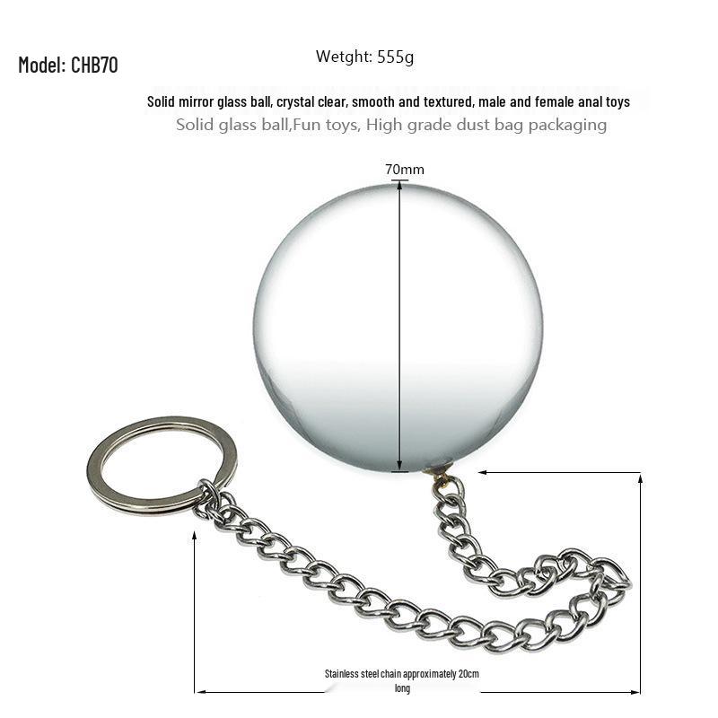 Crystal Glass Garden Anal Plug: Chrysanthemum Stimulating Pendant