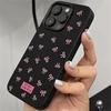 Cute Rosa Bow Pattern Phone Case For iPhone 17 Air 16 e 15 14 13 12 11 Pro Max Plus Mini SE 2020 2022 Soft Cover