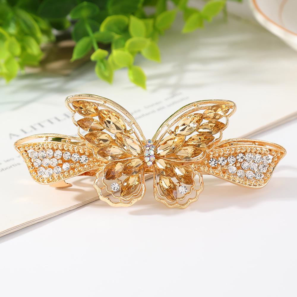 

Корейский стиль 8 см хрустальная заколка-бабочка с бантом для волос