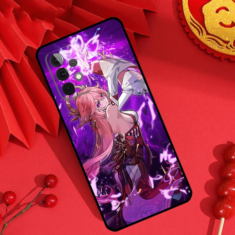 Genshin Impact Yae MIko Case For Samsung Galaxy M13 M14 M12 M11 M15 M06 M16 M36 M56 M31 M53 M32 M52 M35 M55 M34 M54