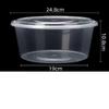 3500ML Thickened Disposable Round Plastic Food Containers with Lids, 90 Sets