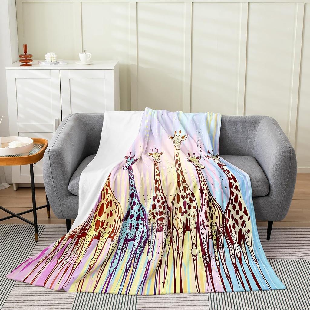 Dog Side My Side Throw Blanket Funny Pet Lover Design for Living Room Decor Gift for DogOwner Gift for Her 70x100