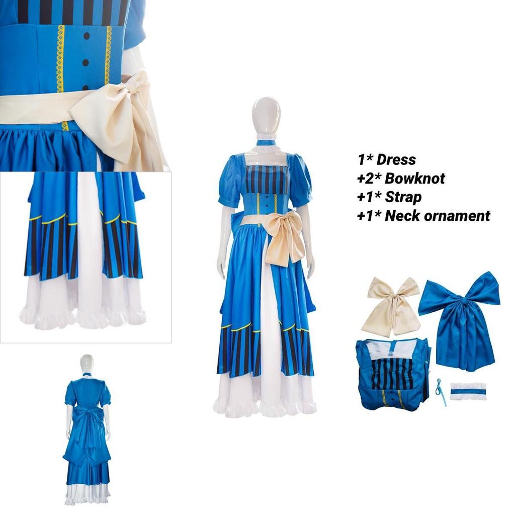 Japanese Anime Inspired Black Butler Cosplay Dress Elizabeth 2017 Theatrical Edition