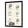 Star Wars Helmet Framed Poster