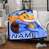 Customizable DogMan1 Throw Blanket – Personalized Name, All-Season Cozy Snug Blanket, Machine Washable, Personalized Blanket