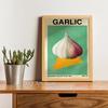 Vintage Botanical Vegetable Print Radish Onion Garlic Cabbage Canvas Painting Art Vegetarian Poster For Kitchen Restaurant Decor