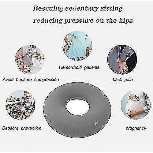 Seat Ring After Coccyx Orthopedic Seat Cushion Haemorrhoids Inflatable Ring Cushion With Pump Hardness Adjustable