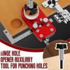 Door Hinge Hole Opener Guide Locator for Woodworking Punch Drilling Precise