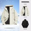 Men's & Women's 3-in-1 Detachable Hooded Jacket - Windproof, Waterproof, for Spring/Autumn Hiking & Mountaineering