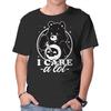 Unisex Crew Neck T-Shirt Cute Death Bear Graphic Short Sleeve Casual Tee