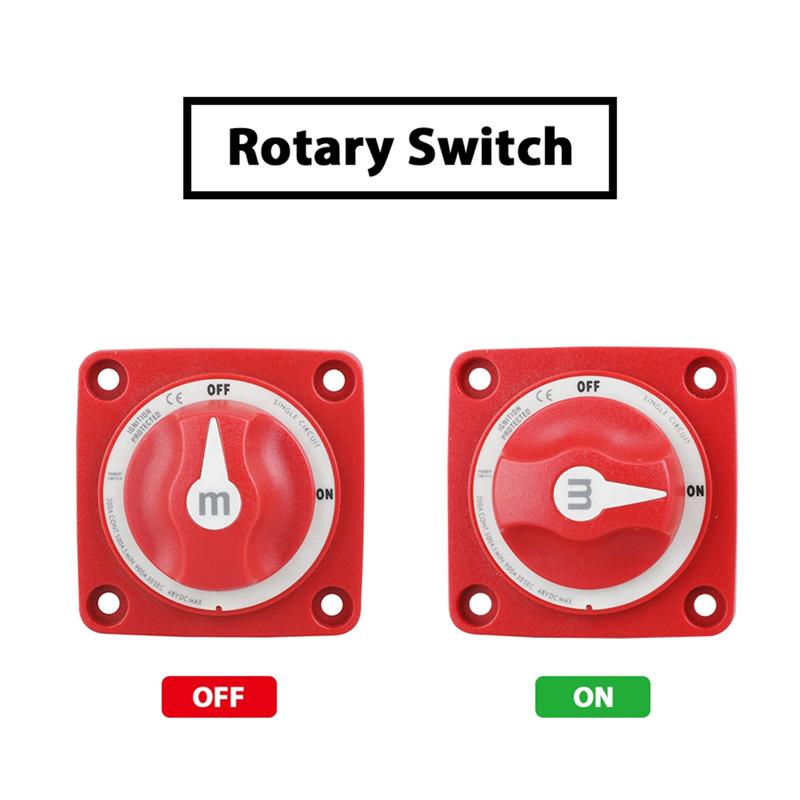 Battery Switch Cut M-Series Marine Boat 12-48V 100-300A Heavy Duty Isolator Disconnect Rotary