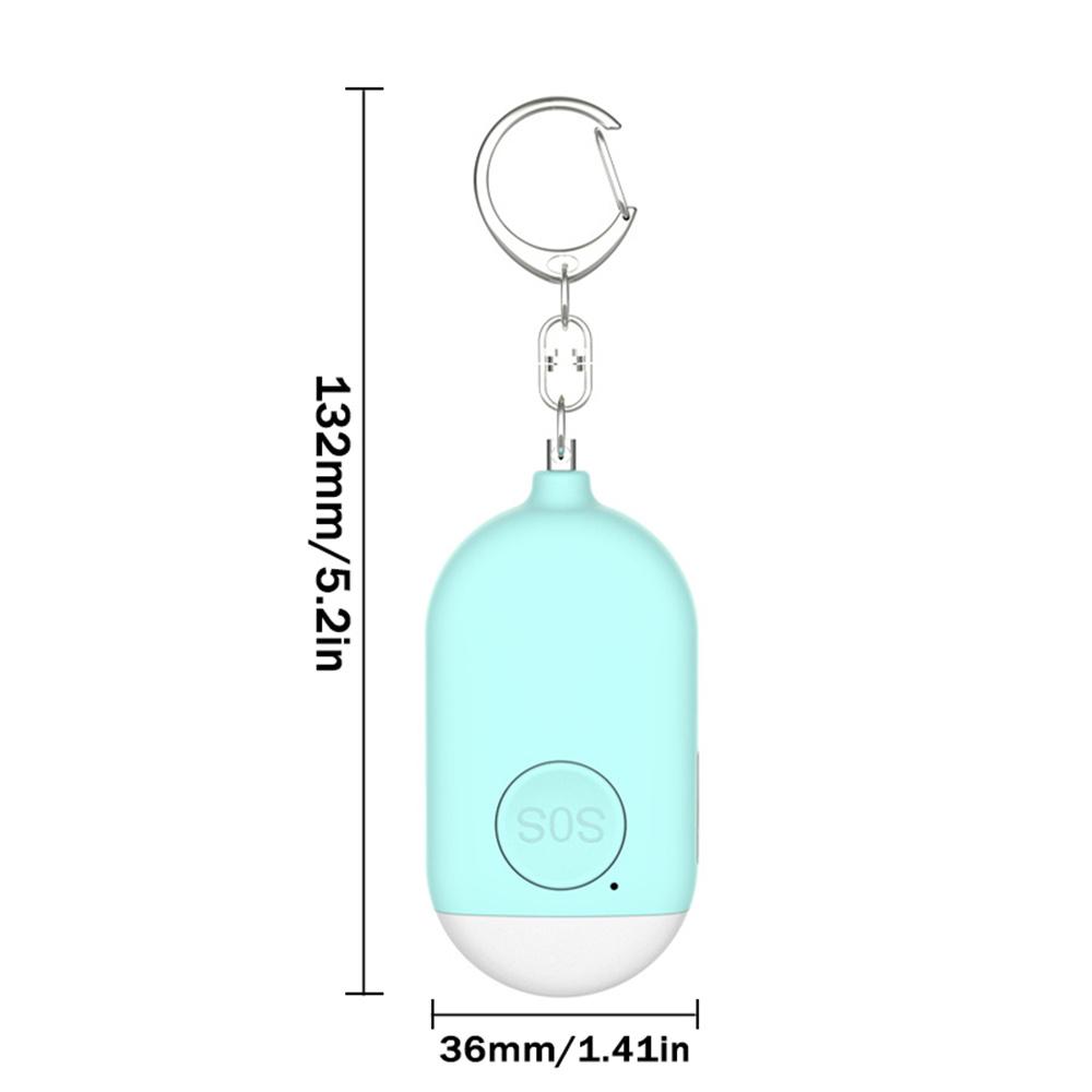 Kids Elderly Emergency Sos Emergency Alarm Keychain Rechargeable 130 Decibel Super Loud Emergency Alarm Anti-wolf Artifact