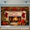 1Pcs Cozy Fireplace Decoration Decoration Background Bedroom Backdrop Decorations For Photo Studio Photo Booth Christmas Party
