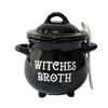 Halloween Witch Cauldron Soup Bowl Candy Jar for Party Favors and Home Decor