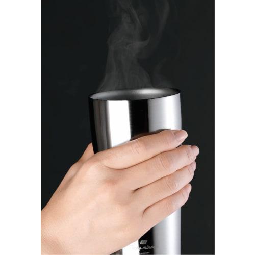 Kakusei Tasty Mirror Doppelwandiger Vakuum-Isolierbecher, Silber, 330ml, TM-01