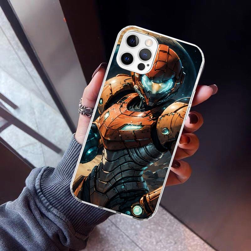 Game M-Metroids Phone Case For iPhone 17 Air 11 13 Mini 14 15 Plus 16 12 Pro Max 16E SE 7 8 Pattern Soft TPU Back Cover  13 12 M