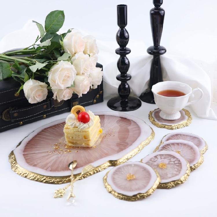 5Pcs Irregular-shaped Epoxy Silicone Molds Tray Casting Mould for DIY Casting