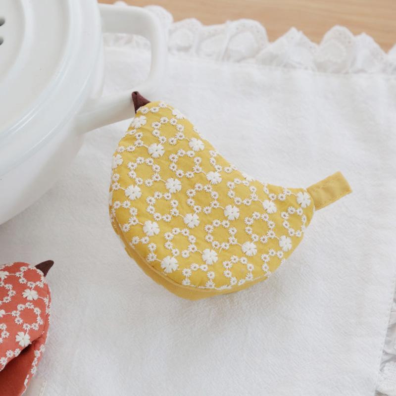 1Pc Embroidery Pattern Thermal Insulation Cotton Pot Clamp Creativity Heat-resistant Anti-scald Bird Pot Lid Cap Anti Scald Cover