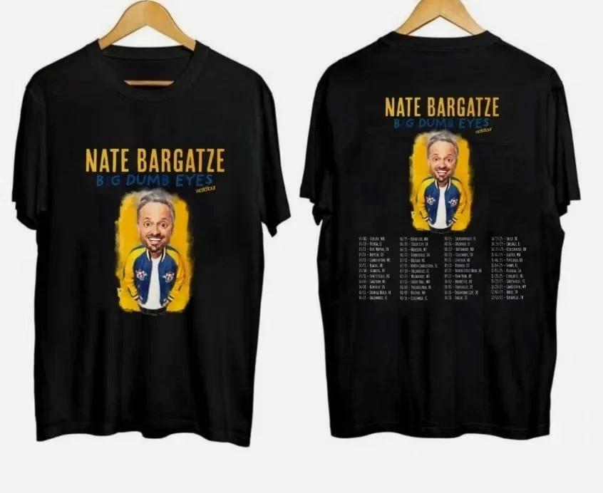 НОВЫЙ Т- Футболка Nate Bargatze Tour 2026 Унисекс Все Размеры XL