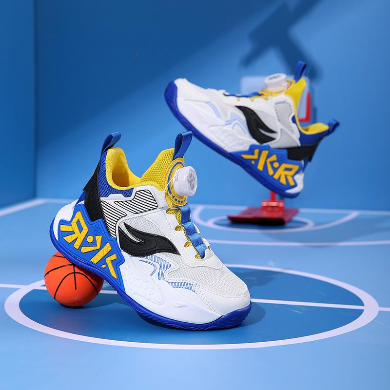Children's Basketball Shoes Spring and Autumn New Mesh Middle and Large Children's Primary School Children's Boys' Running Shoes Boys' Sports Shoes