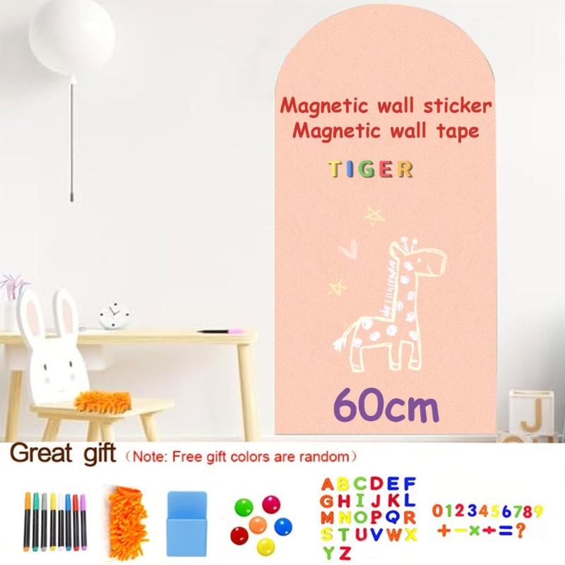 Iron Adhesive Wall Decal Erasable Magnetic Chalkboard 40x18in OR 48x24in For Children Drawing Doodling and Play Game