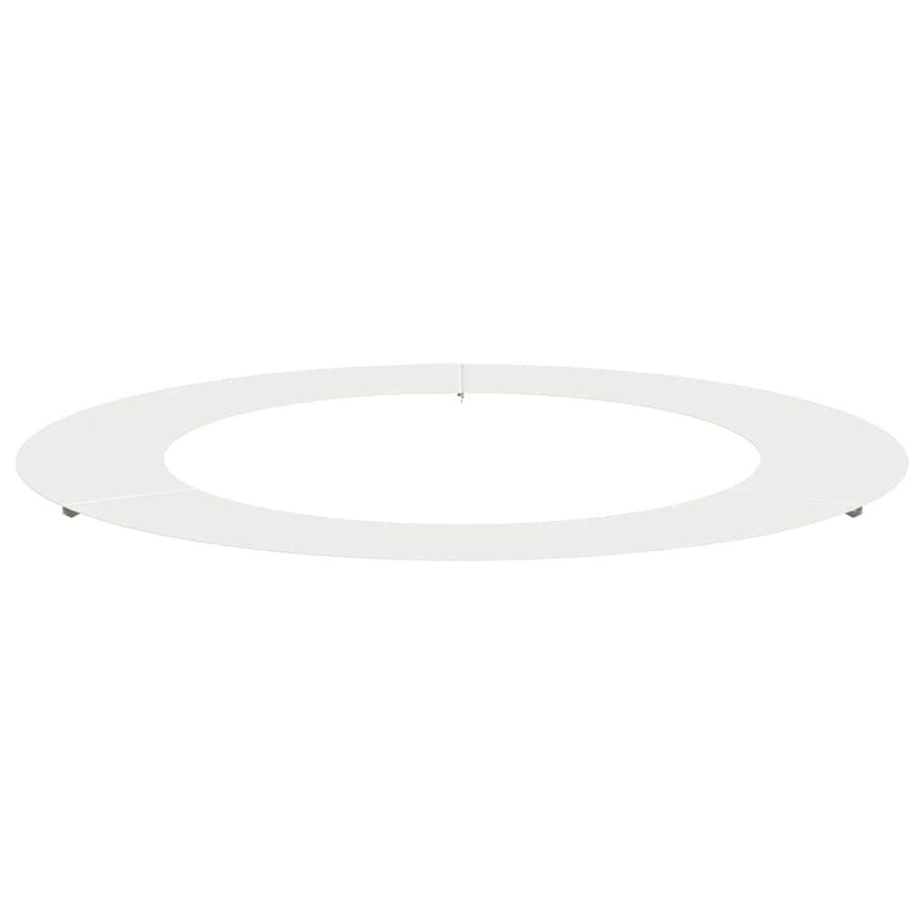 Tree Ring Suitable for Flat Tree Trunk White Ø60 90 Cm Steel