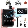 Pompă Mini Bicicletă, Pompă de Aer Electrică 150PSI Portabilă pentru Bicicletă Fără Fir Reîncărcabilă, cu Manometru Digital, cu Valve Presta și Schrader