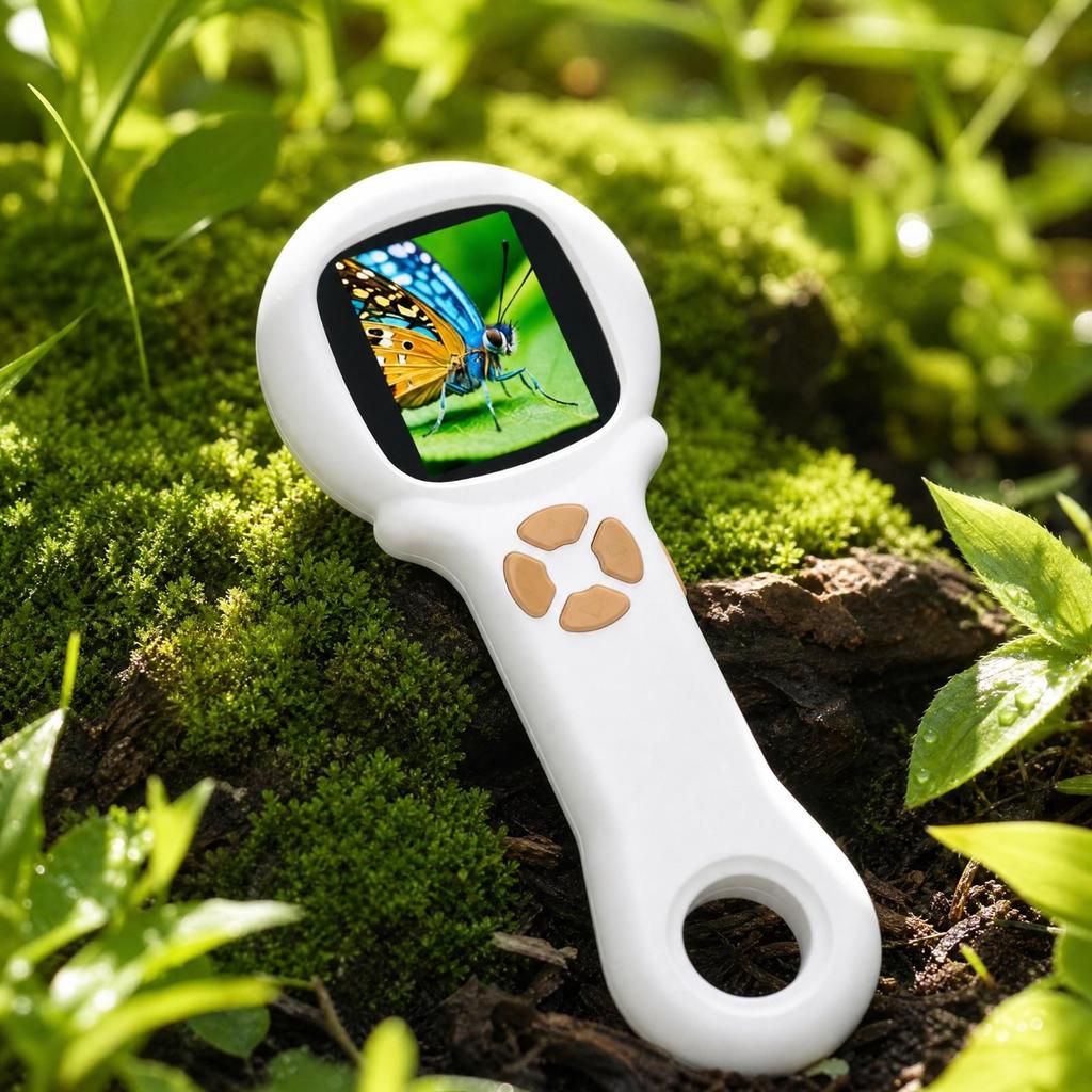 Handheld Digital Microscope Compact with Integrated Display