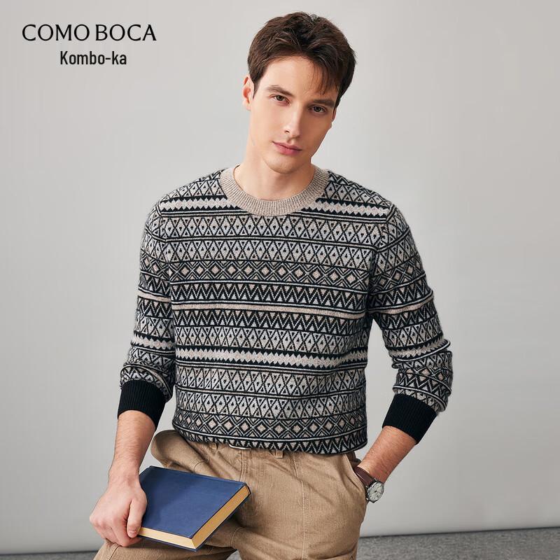 Komong Boca Men s Fair Isle Cashmere Sweater XL