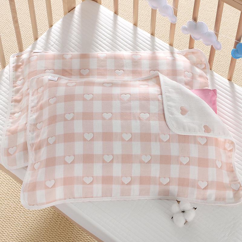 Class A Pure Cotton Adult Pillowcase, 5-Layer Gauze, Large 50x70cm, Breathable & Sweat-Absorbing, Anti-Oily Hair 70x50cm