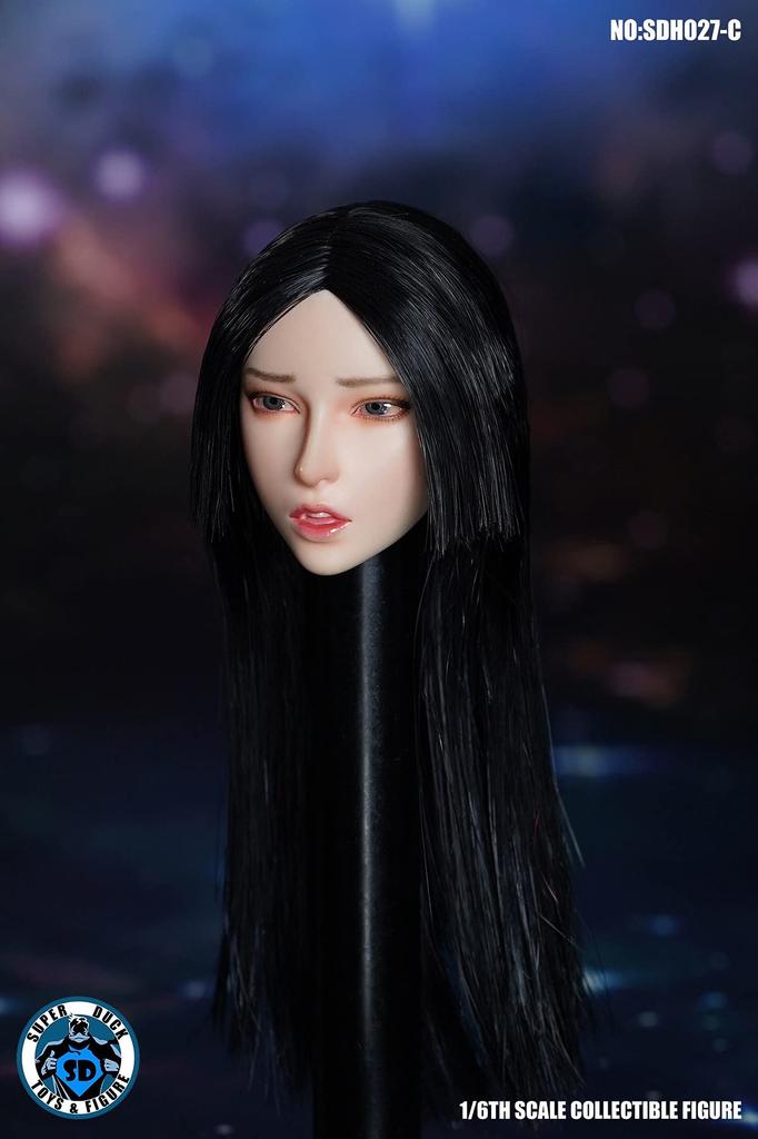 [Tbmodel] Super Duck 1/6 Scale Figure Bishoujo Head, Moe Moe Cute Female Head Accessory, Hair Root Type, SDH027C