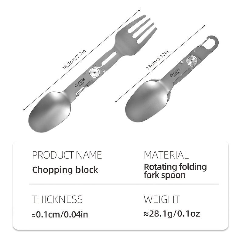 Pure Titanium Tableware Set Outdoor Household Knife and Fork Spoon Chopsticks Travel Camping Portable Knife Fork Cooking Supplie
