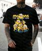 2026 Summer New Arrivals Minions Collaboration TShirt 100 Cotton Womens Tee Outdoor Training and Fitness Mens Sportswear