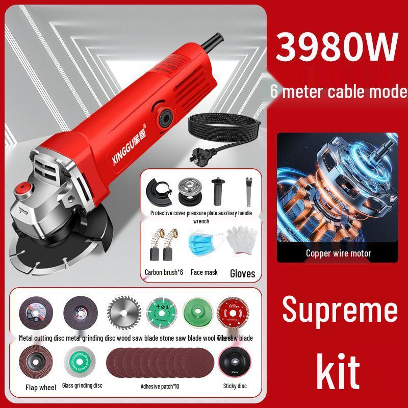 High-Power Multifunctional Angle Grinder and Polisher