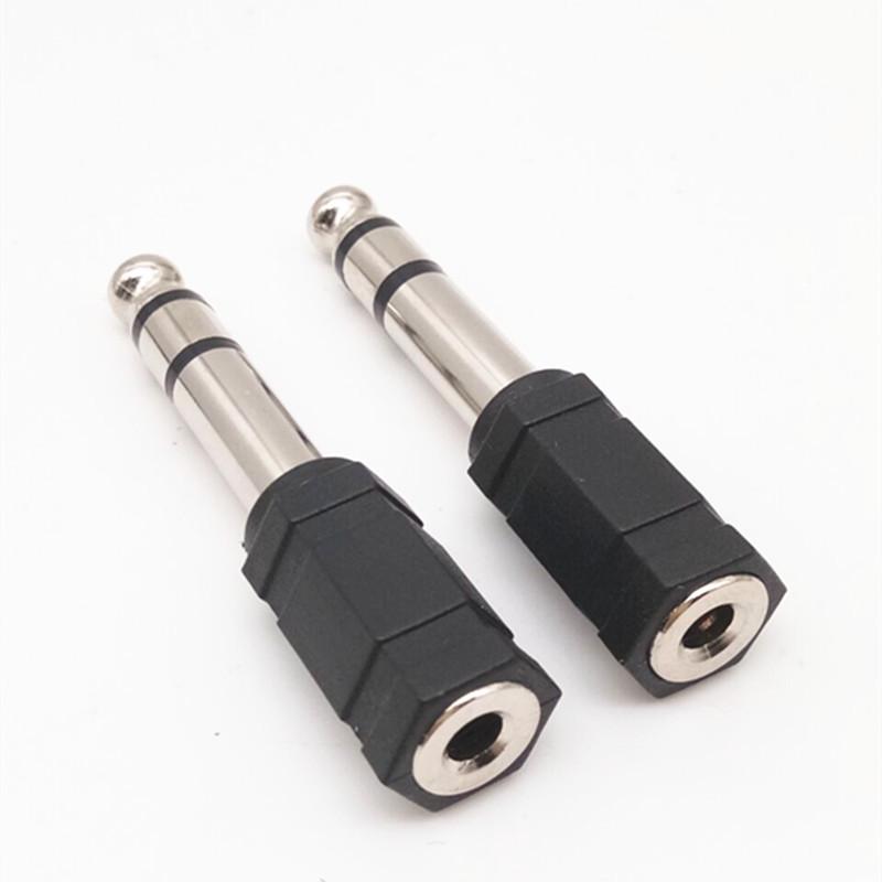6,5 mm Erkek - 3,5 mm Dişi Ses Adaptörü - Büyük - Küçük Mikrofon Konnektörü
