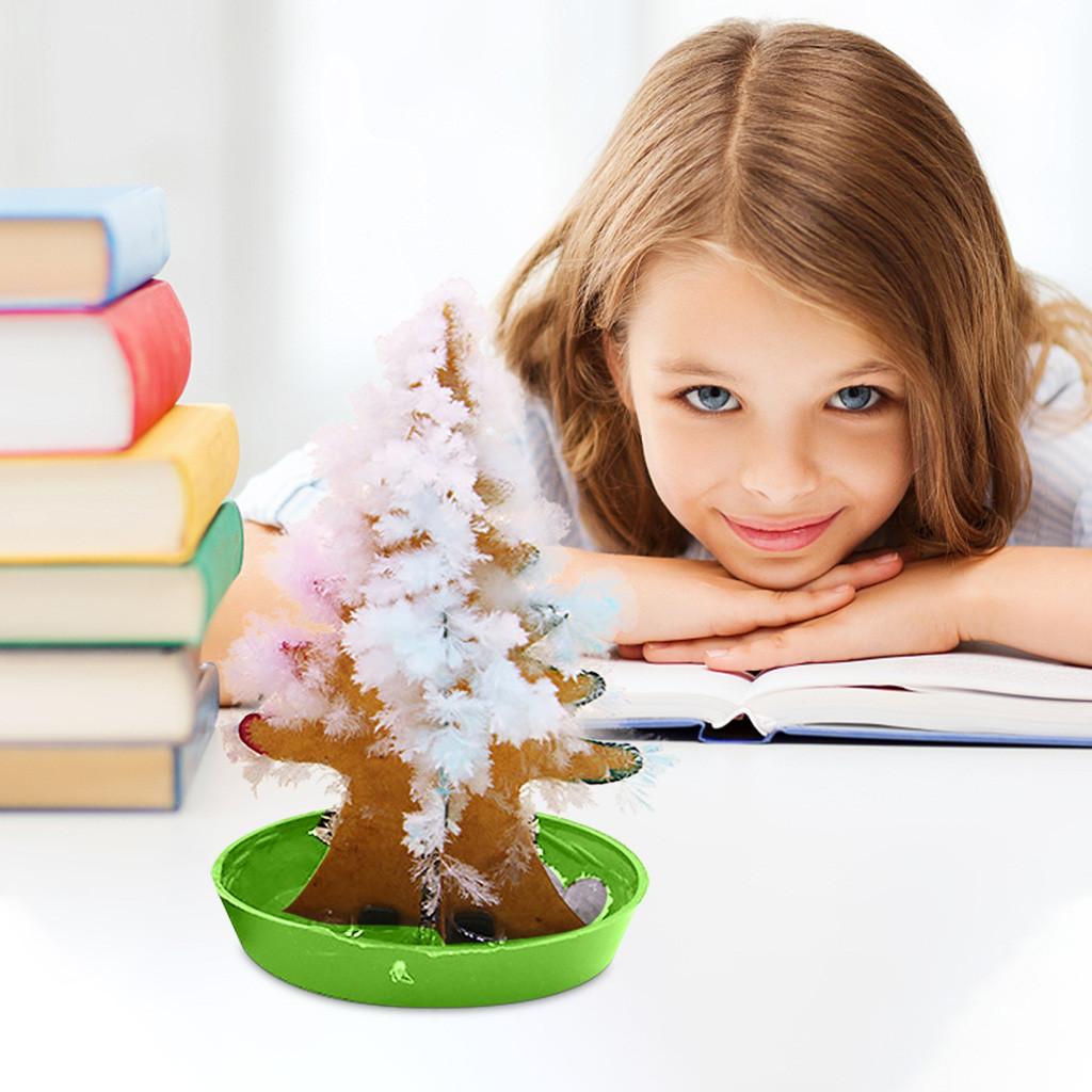 Arborele de hârtie cu păun înflorit, jucărie creativă, colorată, în creștere, 5 ml apă