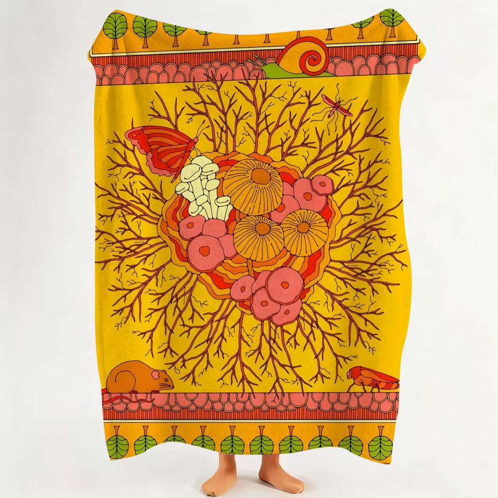 Illustrator K Kate Dehler Throw Flannel Throw Blanket Suitable for Sofa Living Room Bedroom