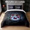 Trabzonspor FC Design Bett Bettwäsche Set 1 Bettbezug + 2 Kissenbezüge Weich Atmungsaktiv Haushalt Bettwäsche