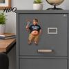 Kühlschrankmagnet Dekoration Papa mit weichem Bauch Stressabbau Knet-Papa Kühlschrankbauchmagnet Foto Halter für Küchen Deko